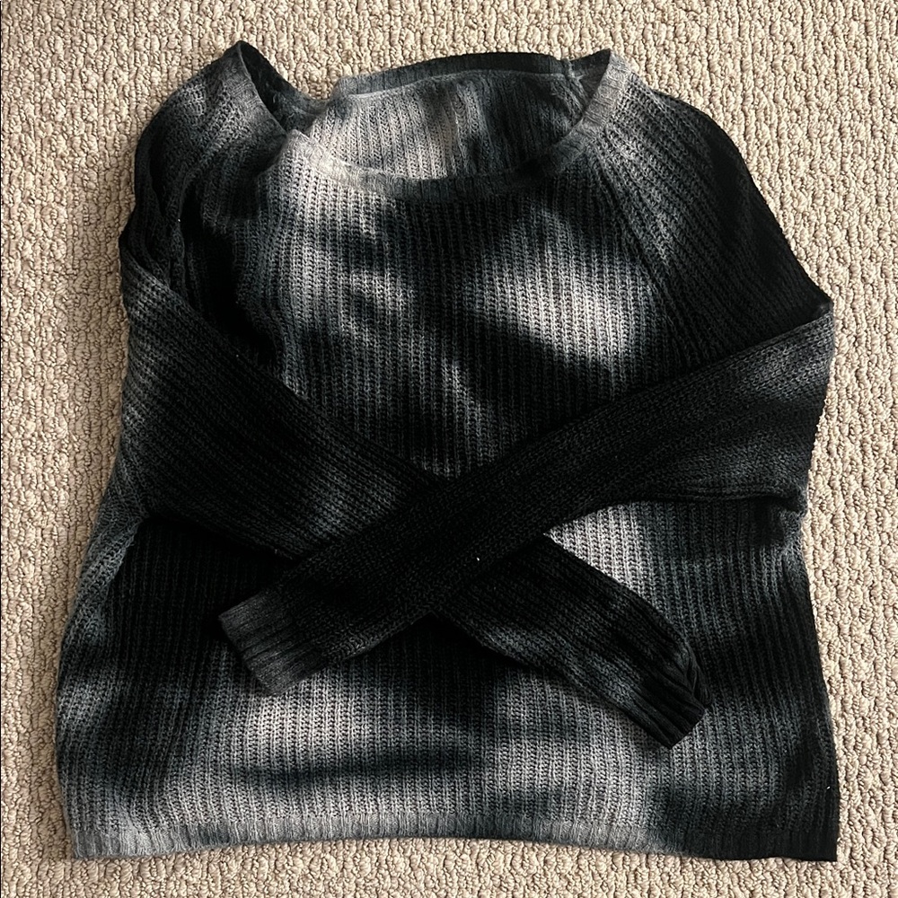Brandy Black and Gray Sweater
